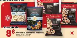 Metro crevettes ou fruits de mer Irrésistible offer