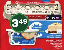 Marches Tradition COMPLIMENTS CREAM CHEESE or WHITE EGGS offer