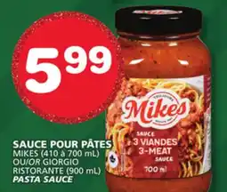 Marches Tradition MIKES OR GIORGIO RISTORANTE PASTA SAUCE offer