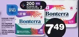 Marches Tradition BONTERRA (3 roul.), BONTERRA (6 roul.) PAPER TOWELS OR BATHROOM TISSUE offer