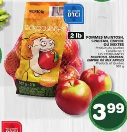 Marches Tradition LES CROQUANTES McINTOSH, SPARTAN, EMPIRE OR MIX APPLES offer