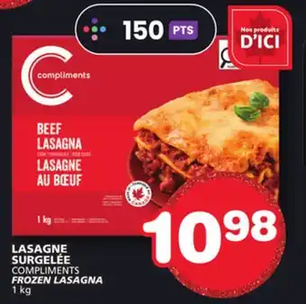 Marches Tradition COMPLIMENTS FROZEN LASAGNA offer