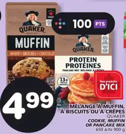Marches Tradition QUAKER COOKIE, MUFFIN OR PANCAKE MIX offer