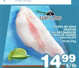 Marches Tradition FRESH OR THAWED SOLE FILLETS offer