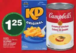 Marches Tradition CAMPBELL'S (284 mL), KRAFT (156 à 200 g) SOUP OR DINNER offer