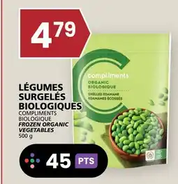 Rachelle-Bery Grocery COMPLIMENTS BIOLOGIQUE FROZEN ORGANIC VEGETABLES offer
