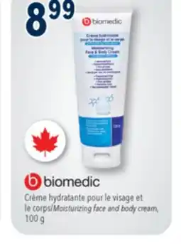Familiprix Biomedic moisturizing face & body cream offer