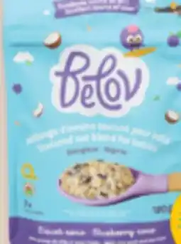 Familiprix Belov Organic textured oat blend for babies 7 months + Original 180g offer