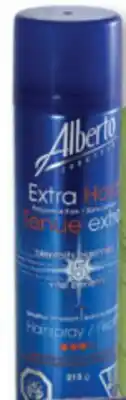 Familiprix Alberto European extra hold unscented hairspray 213g offer