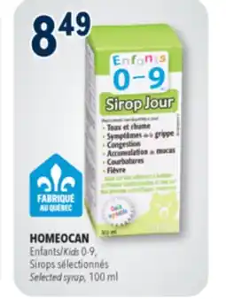 Familiprix Homeocan homeopathic day syrup for kids 100ml offer