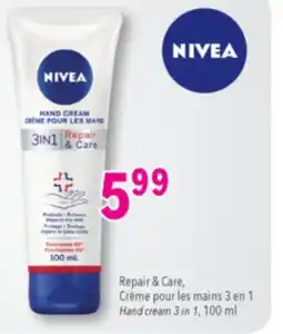 Familiprix NIVEA, Repair & Care, Hand cream 3 in 1, 100 ml offer