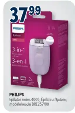 Familiprix PHILIPS, Epilator series 4000,Epilator, model BRE257/00 offer