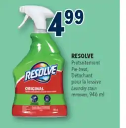 Familiprix Resolve Spray 'n Wash pre-treat laundry stain remover 946ml offer