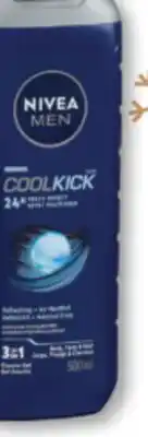 Familiprix Nivea Men Cool Kick shower gel Refreshing + Icy Menthol offer