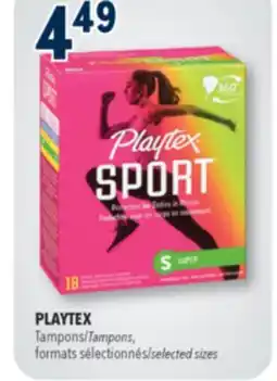 Familiprix Playtex Sport FlexFit plastic applicator tampons super 18un offer
