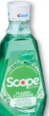 Familiprix Crest Scope Classic original mint mouthwash 1L offer