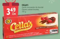 Familiprix CELLA'S, Cherries covered chocolate, 141 g offer