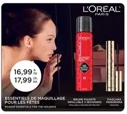 Jean Coutu L'ORÉAL PARIS MAKEUP ESSENTIALS FOR THE HOLIDAYS offer