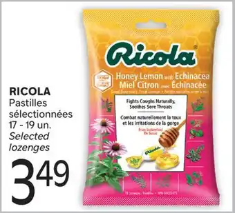 Brunet RICOLA Pastilles sélectionnées offer