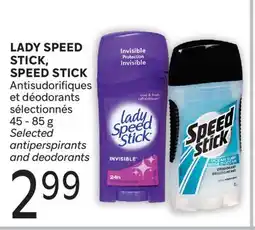 Brunet LADY SPEED STICK, SPEED STICK Antisudorifiques et déodorants sélectionnés offer