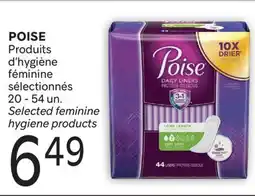 Brunet POISE Produits d'hygiène féminine sélectionnés offer