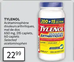 Brunet TYLENOL Acétaminophène douleurs arthritiques, mal de dos offer