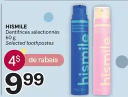 Brunet HISMILE Dentifrices sélectionnés offer
