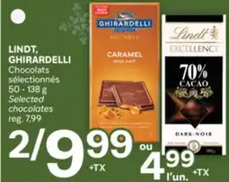 Brunet LINDT, GHIRARDELLI Chocolats sélectionnés offer