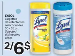 Brunet LYSOL Lingettes désinfectantes sélectionnées offer