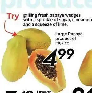 Safeway Large Papaya offer