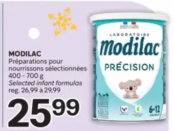 Brunet MODILAC Préparations pour nourrissons sélectionnées offer