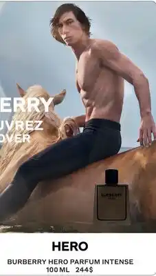 Jean Coutu Burberry Hero Parfum intense 100 ML offer