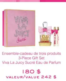 Jean Coutu Viva La Juicy Sucre Eau de Parfum 3-Piece Gift Set offer