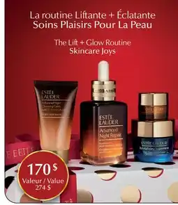 Jean Coutu Estee Lauder The Lift + Glow Routine Skincare Joys offer