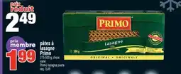 Super C pâtes à lasagne Primo | Primo lasagna pasta offer