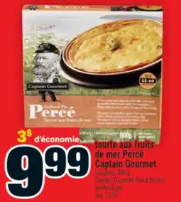 Super C tourte aux fruits de mer Percé Captain Gourmet | Captain Gourmet Percé frozen seafood pie offer