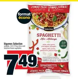 Super C légumes Selection | Selection frozen vegetables offer