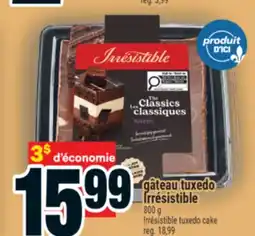 Super C gâteau tuxedo Irrésistible | Irrésistible tuxedo cake offer