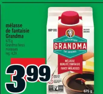 Super C mélasse de fantaisie Grandma | Grandma fancy molasses offer