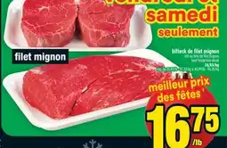 Super C bifteck de filet mignon | beef tenderloin steak offer