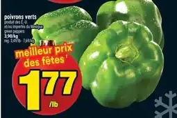 Super C poivrons verts | green peppers offer