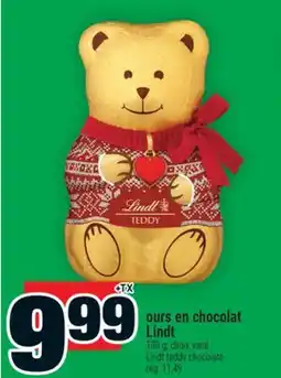 Super C OURS EN CHOCOLAT LINDT | LINDT TEDDY CHOCOLATE offer