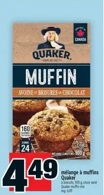 Super C mélange à muffins Quaker | Quaker muffin mix offer