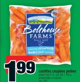 Super C carottes coupées pelées | peeled baby-cut carrots offer