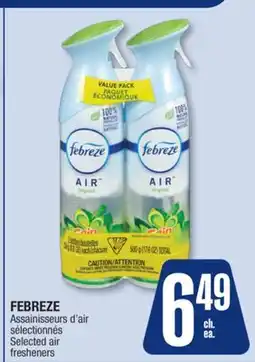 Jean Coutu FEBREZE Selected air fresheners offer