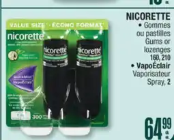 Jean Coutu NICORETTE •Gums or lozenges offer