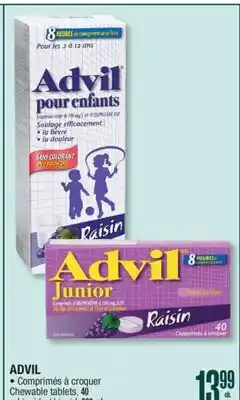 Jean Coutu ADVIL Chewable tablets offer