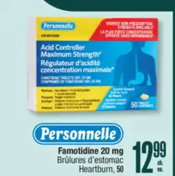 Jean Coutu PERSONNELLE Famotidine 20 mg offer