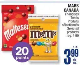 Jean Coutu MARS CANADA Treats Selected products offer