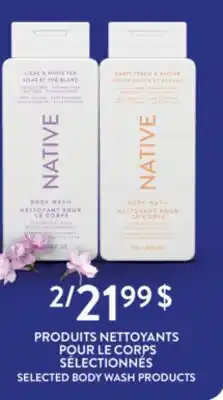 Jean Coutu SELECTED BODY WASH PRODUCTS offer